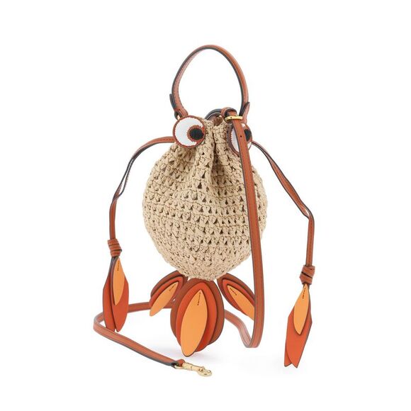 ANYA HINDMARCH Raffia Gold Fish Handbag - Picture 3 of 3